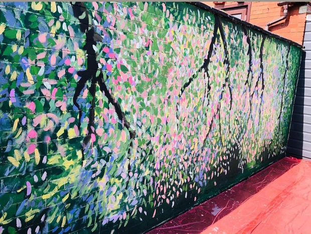 Garden Wall Mural Commission, 02.07.21 Art Thought #32