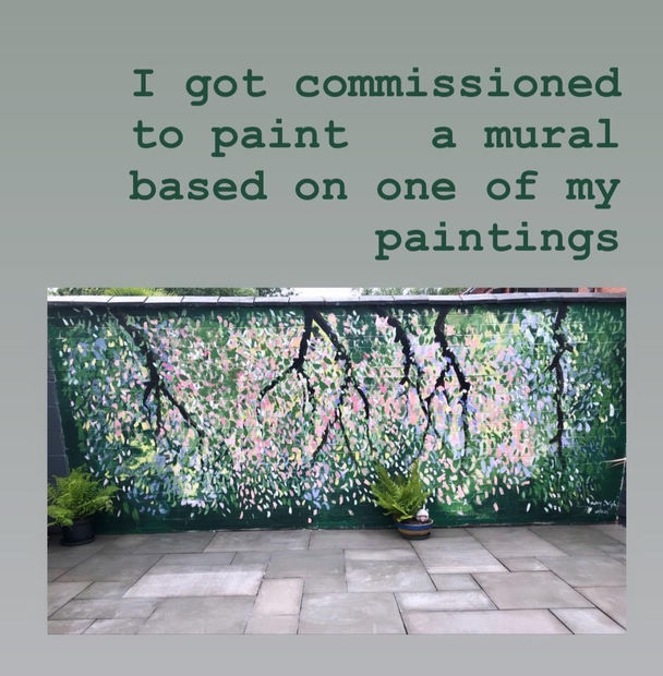 Garden Wall Mural Commission, 02.07.21 Art Thought #32