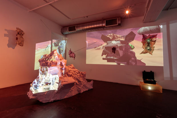 Talal: The imagery in my work spans transhistorical and material culture, from ancient artefacts of the Gulf to internet 'shitpost'...