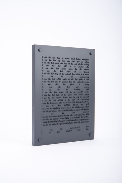 image of wong ping 3D printed text work