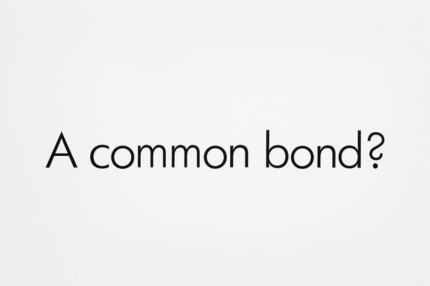 wall text that says "a common bond?"