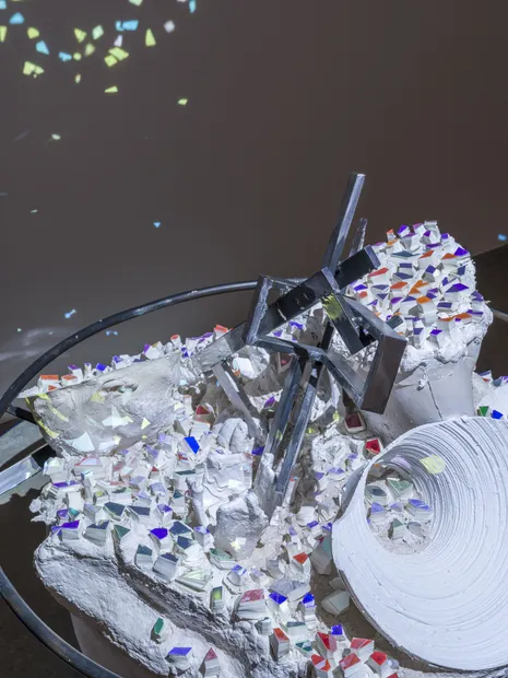 detail of charles long sculpture