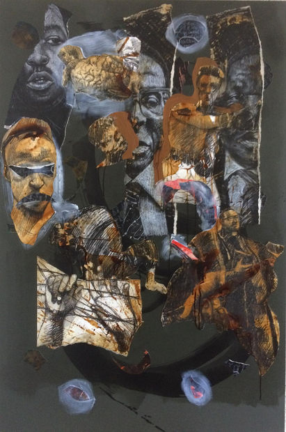 The third aspect of it was When was Zimbabwe ever Great (Great Zimbabwe)? This component consisted of works on canvases...