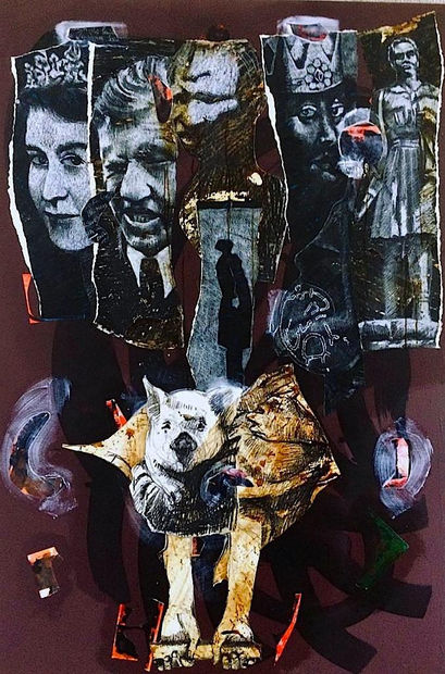 The third aspect of it was When was Zimbabwe ever Great (Great Zimbabwe)? This component consisted of works on canvases...