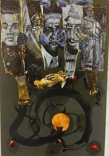 The third aspect of it was When was Zimbabwe ever Great (Great Zimbabwe)? This component consisted of works on canvases...