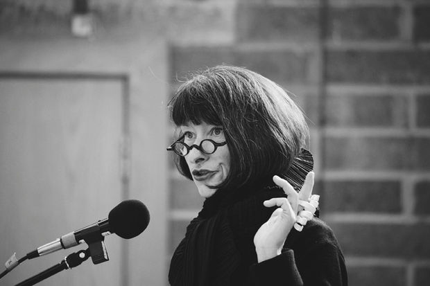 Photography James Robertson Ute Decker - speaking at the recent Ethical Making Symposium in Edinburgh launching the online Ethical Making Resource http://www.ethicalmaking.org.