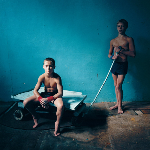 Michal Chelbin, Two Athletes, Ukraine, 2006