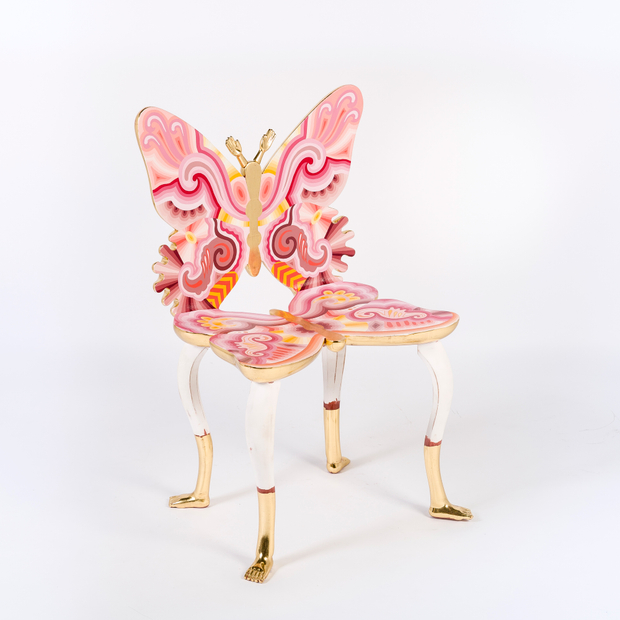 Pedro Friedeberg, Pink Butterfly Chair, 2012