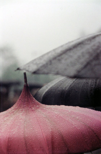 Saul Leiter, Untitled (Pink Umbrella Close-up), 1950s