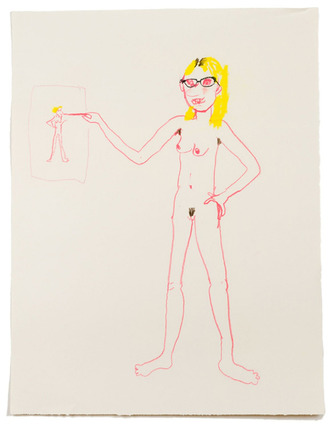 Aurel Schmidt, Self Portrait 17, 2013
