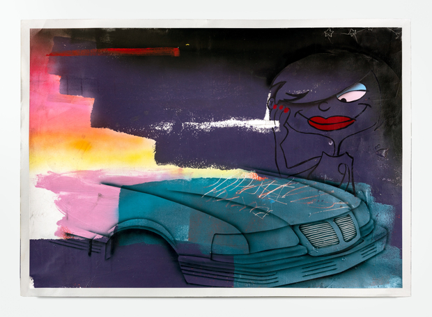 Pat Phillips, Untitled “you may not drive a pink Cadillac” / Marie Kanker, 2023