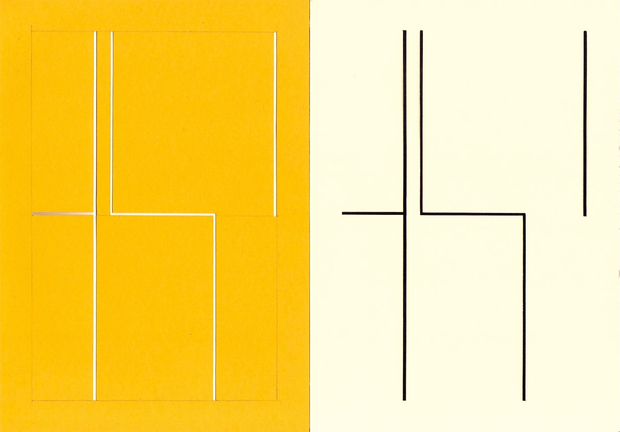 Richard Caldicott, B/W photogram and paper negative (10), 2013