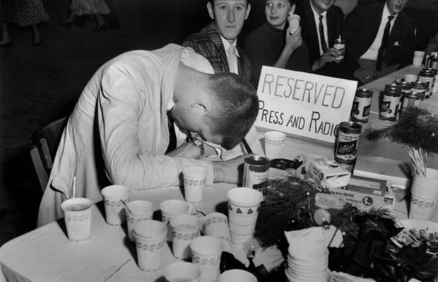 Hunter S. Thompson, Self Portrait, Passed Out, c. 1960s