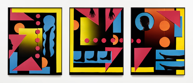 Hannah Whitaker, Point and Flex (triptych), 2017