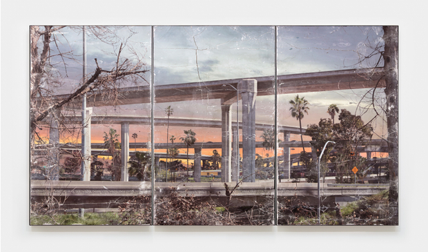 Matthew Brandt, 110-105 (triptych), 2024