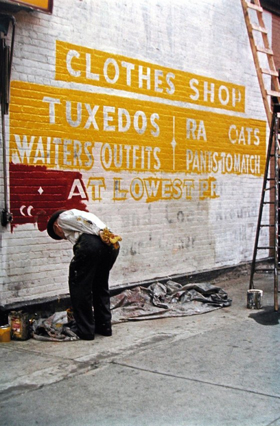 Saul Leiter, Sign Painter, 1954