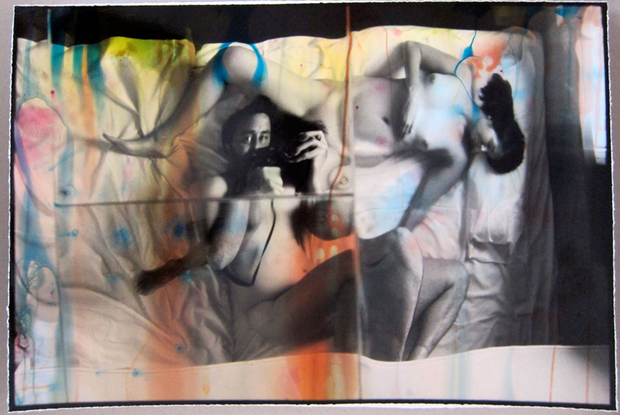 Ed Templeton, Self portrait with Deanna, ferry to Sardinia, Italy, 2013