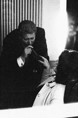 Alison Jackson, Monica Holds Bill's Cigar, 1999