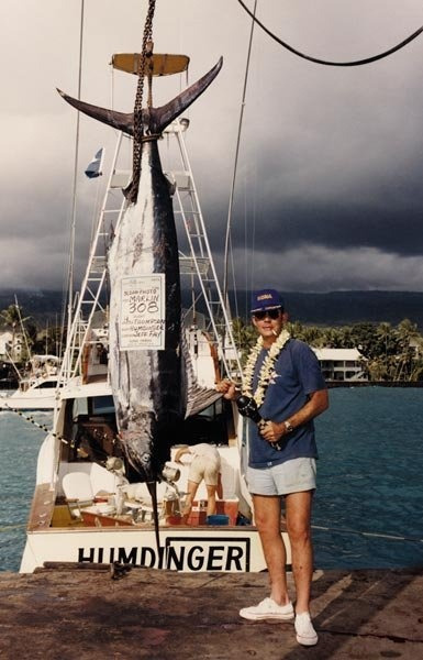 Hunter S. Thompson, Hunter with Marlin, c.1980