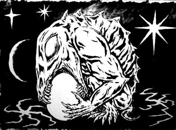 Mat Brinkman, Egg Biter in Space, 2009