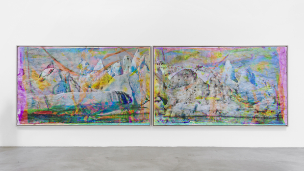 Matthew Brandt, Vatnajökull MYCD1 (diptych), 2018-2020