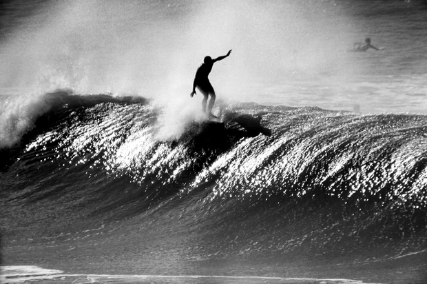 LeRoy Grannis, Chris Cattel, Huntington Beach, 1963