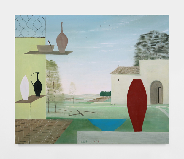 Emilio González Sainz, Rojo inglés, azul celeste, 2025