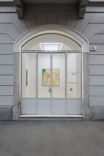 This group of paintings by Terrell James marked a new stage in her practice, with a stronger and more graphic...