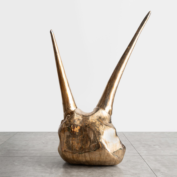 Alma Allen Not Yet Titled, 2024 bronze 115 1/2 x 80 x 44 1/2 inches 293.4 x 203.2 x 113...