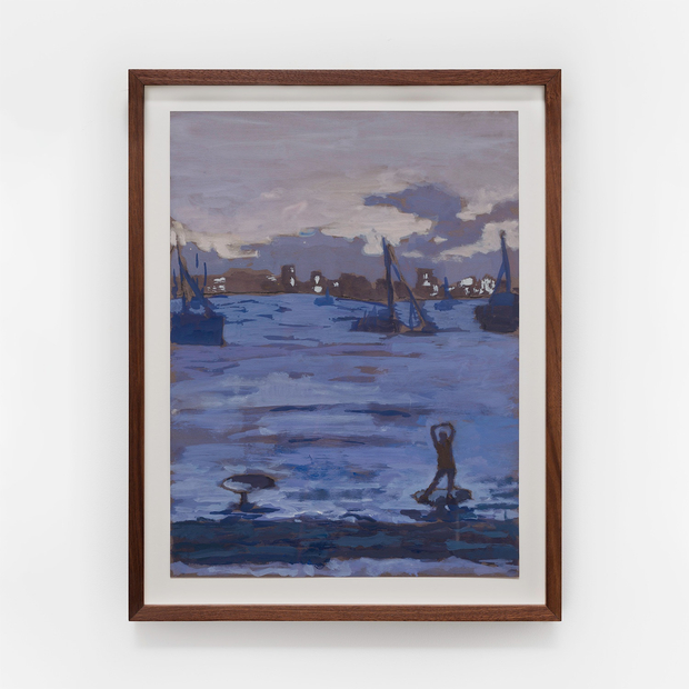 Emil Sands Untitled, 2024 oil on paper 15 7/8 x 11 7/8 inches 40.3 x 30.2 cm