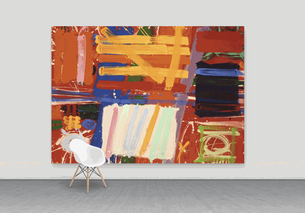 Albert Irvin, Lexington II, 1989, acrylic on canvas, 213.4 x 304.8 cm