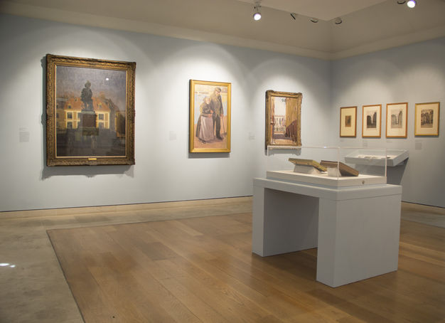 Walter Sickert, Celebrations, Dieppe, 1911-14. Oil on canvas, 91.4 x 46 cm.