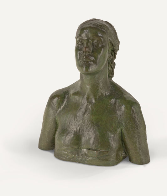 Jacob Epstein, Second Portrait of Euphemia Lamb, 1911, bronze, height 52.5 cm