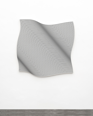 philippe decrauzat, Flag wave (left part), 2018