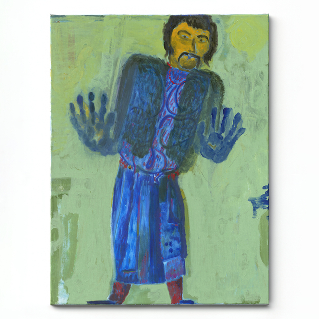 Dirk Zoete, Liquid Magician, 2024, oil on canvas, 100 x 74 cm