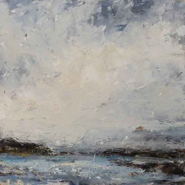 Hannah Ivory Baker, Warm Light, Overcast, Sandbanks, 2024