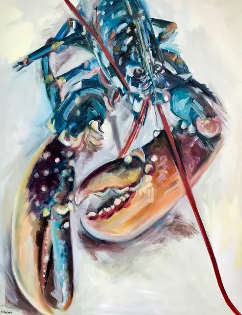 Michelle Parsons, Long Yellow Purple Lobster, 2020