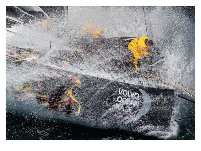 Ian Roman, Volvo 70 Azzam, Lorient, 2012 - 30x40 inches
