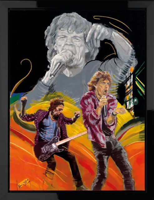 Ronnie Wood, The Famous Flames - Rip This Joint - Boxed Canvas Edition, 2011