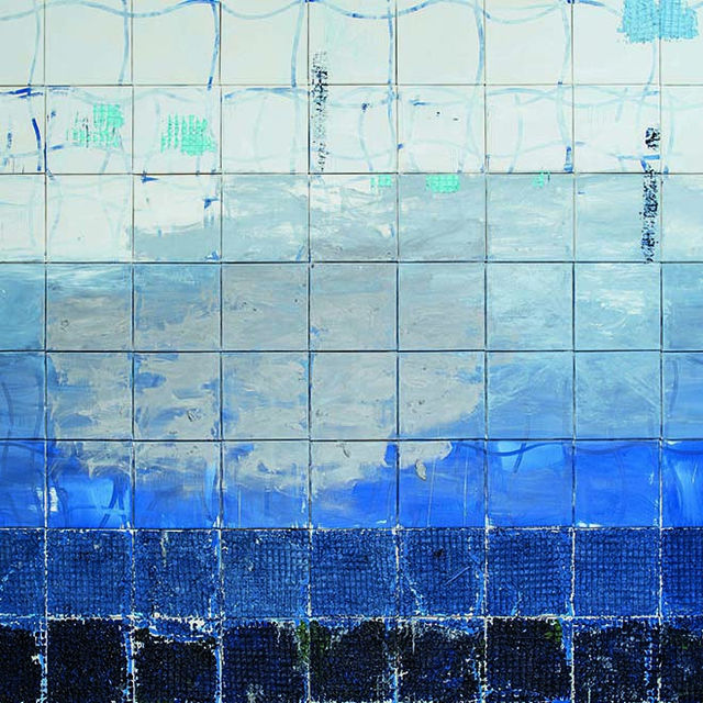 Detail from Juraj Kollár's "Surface" oil on canvas painting.