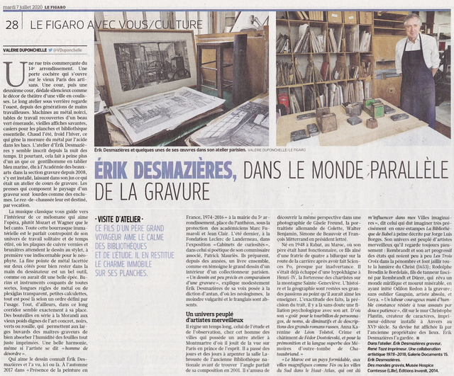 Érik Desmazières, dans le monde parallèle de la gravure