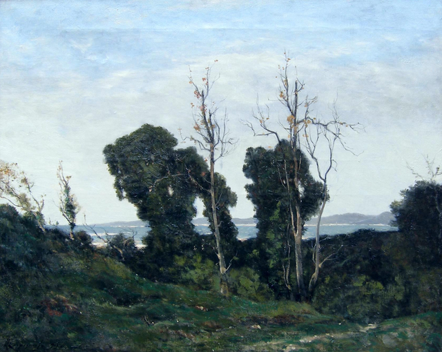 Henri-Joseph Harpignies, Landscape in Evening Light