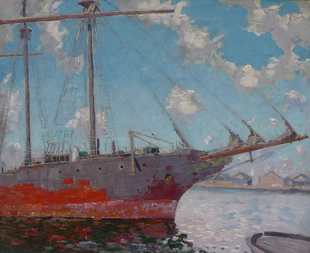 Norman Lloyd, Study of a sailing boat, Moshulu