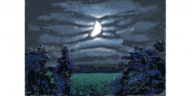 Night Shift , A sensory experience inspired by David Hockney's Normandy Nocturne paintings