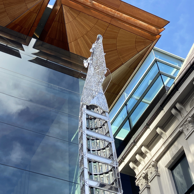 ‘Singing waiata to the spheres’: Reuben Paterson’s Dazzling Crystal Waka Sculpture