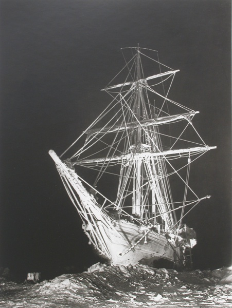 Frank Hurley 1885-1962 Long Long Night, 1914-17/1995 Blindstamped and editioned in ink au recto, Estate stamp with Royal Geographical Society Picture Library logo in ink, au verso Published by Atlas Limited Editions Gelatin silver print 20 x 16 in 50.8 x 40.64 cm Edition of 400