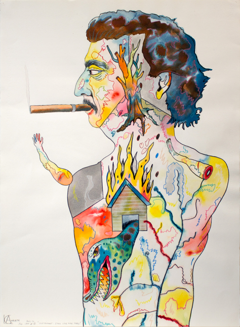 Self Portrait: I Feel Like Fire Today!