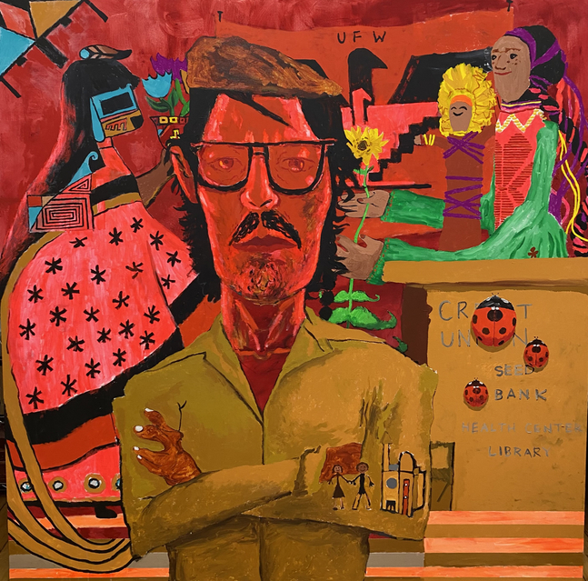 Bodyguard, 2024
Acrylic and cochineal on canvas
72 x 72 inches