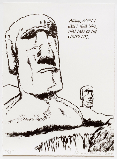 Raymond Pettibon, Plots on Loan, Lithograph