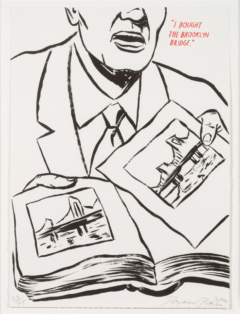 Raymond Pettibon, Plots on Loan, Lithograph